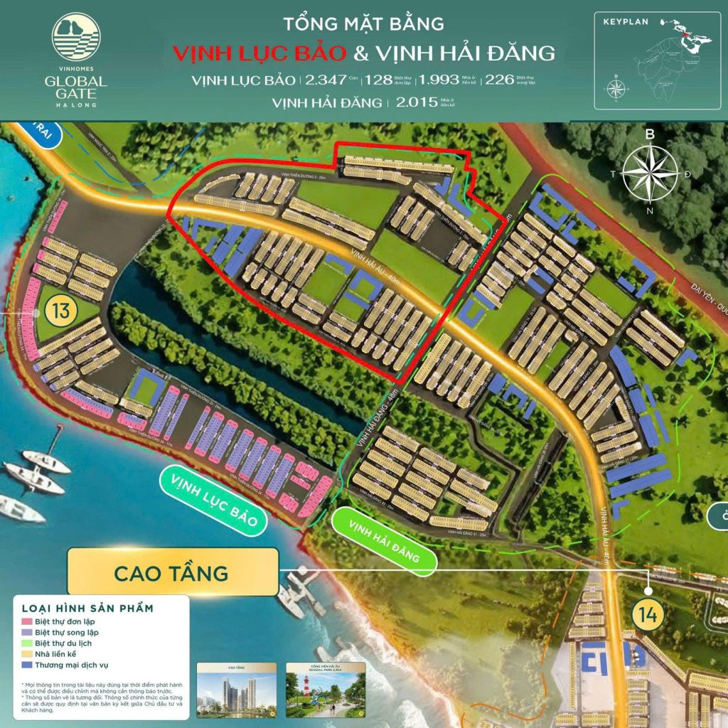 Vịnh Lục Bảo của Vinhomes Global Gate Hạ Long